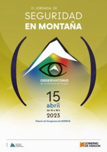 Cartel de la II Jornada de Seguridad en Montaña del Observatorio de la Montaña de Aragón